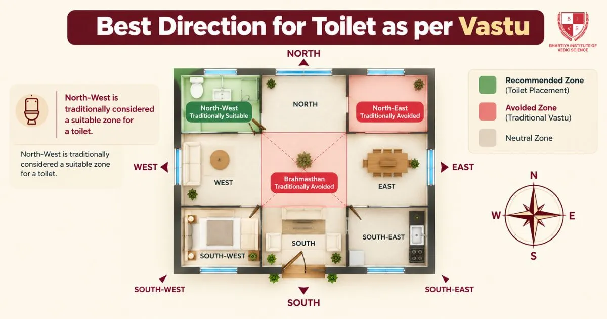 Best Direction for Toilet as per Vastu